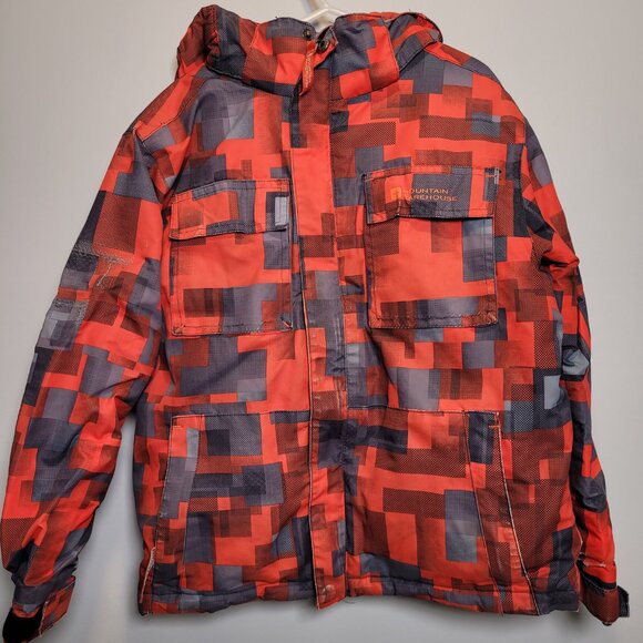 Boys Ski Jacket and Pant Set - Red/Grey - Size 7-8 - Picture 2 of 6